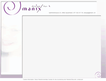 Tablet Screenshot of manix.ch